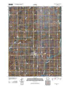 Fontanelle Iowa Historical topographic map, 1:24000 scale, 7.5 X 7.5 Minute, Year 2010