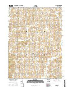 Fontanelle Iowa Current topographic map, 1:24000 scale, 7.5 X 7.5 Minute, Year 2015