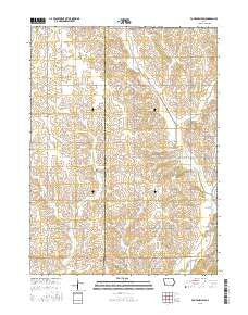 Fontanelle SW Iowa Current topographic map, 1:24000 scale, 7.5 X 7.5 Minute, Year 2015