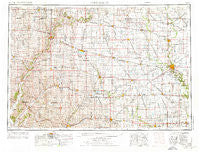 Fort Dodge Iowa Historical topographic map, 1:250000 scale, 1 X 2 Degree, Year 1954