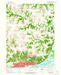 Fort Madison Iowa Historical topographic map, 1:24000 scale, 7.5 X 7.5 Minute, Year 1964