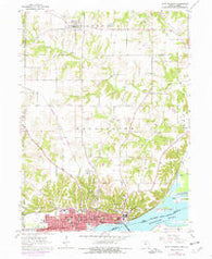 Fort Madison Iowa Historical topographic map, 1:24000 scale, 7.5 X 7.5 Minute, Year 1964
