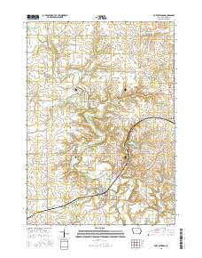 Fort Atkinson Iowa Current topographic map, 1:24000 scale, 7.5 X 7.5 Minute, Year 2015