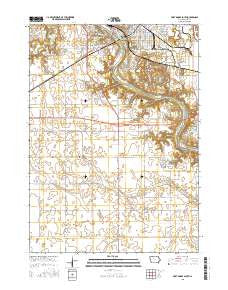 Fort Dodge South Iowa Current topographic map, 1:24000 scale, 7.5 X 7.5 Minute, Year 2015
