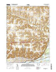 Fort Madison Iowa Current topographic map, 1:24000 scale, 7.5 X 7.5 Minute, Year 2015