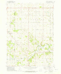 Frankville Iowa Historical topographic map, 1:24000 scale, 7.5 X 7.5 Minute, Year 1971