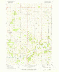 Frankville Iowa Historical topographic map, 1:24000 scale, 7.5 X 7.5 Minute, Year 1971