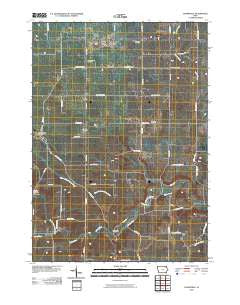 Frankville Iowa Historical topographic map, 1:24000 scale, 7.5 X 7.5 Minute, Year 2010