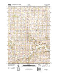Frankville Iowa Historical topographic map, 1:24000 scale, 7.5 X 7.5 Minute, Year 2013