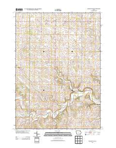Frankville Iowa Historical topographic map, 1:24000 scale, 7.5 X 7.5 Minute, Year 2013