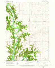 Fraser Iowa Historical topographic map, 1:24000 scale, 7.5 X 7.5 Minute, Year 1965