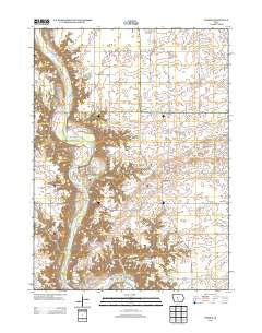 Fraser Iowa Historical topographic map, 1:24000 scale, 7.5 X 7.5 Minute, Year 2013