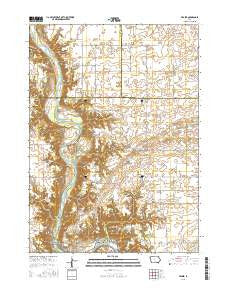 Fraser Iowa Current topographic map, 1:24000 scale, 7.5 X 7.5 Minute, Year 2015