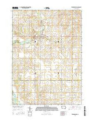 Fredericksburg Iowa Current topographic map, 1:24000 scale, 7.5 X 7.5 Minute, Year 2015