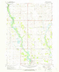 Frederika Iowa Historical topographic map, 1:24000 scale, 7.5 X 7.5 Minute, Year 1971