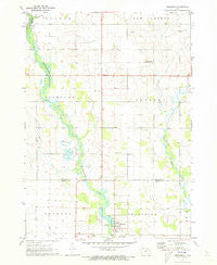 Frederika Iowa Historical topographic map, 1:24000 scale, 7.5 X 7.5 Minute, Year 1971