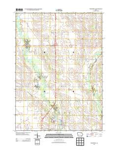 Frederika Iowa Historical topographic map, 1:24000 scale, 7.5 X 7.5 Minute, Year 2013