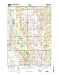 Frederika Iowa Current topographic map, 1:24000 scale, 7.5 X 7.5 Minute, Year 2015