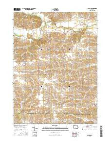 Frytown Iowa Current topographic map, 1:24000 scale, 7.5 X 7.5 Minute, Year 2015