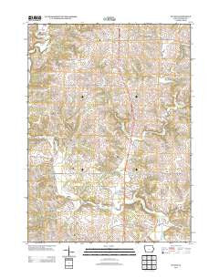 Fulton Iowa Historical topographic map, 1:24000 scale, 7.5 X 7.5 Minute, Year 2013