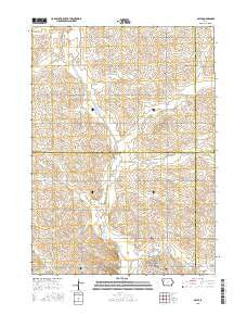 Galva Iowa Current topographic map, 1:24000 scale, 7.5 X 7.5 Minute, Year 2015