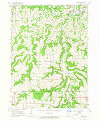 Garber Iowa Historical topographic map, 1:24000 scale, 7.5 X 7.5 Minute, Year 1964