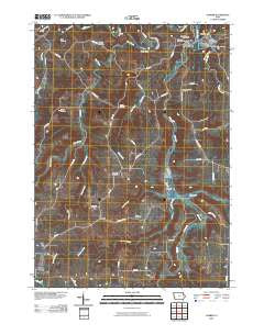 Garber Iowa Historical topographic map, 1:24000 scale, 7.5 X 7.5 Minute, Year 2010