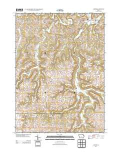 Garber Iowa Historical topographic map, 1:24000 scale, 7.5 X 7.5 Minute, Year 2013