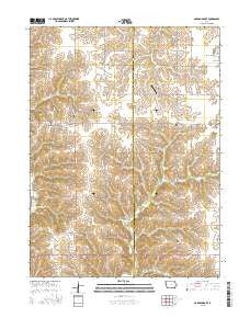 Garden Grove Iowa Current topographic map, 1:24000 scale, 7.5 X 7.5 Minute, Year 2015