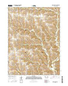 Garden Grove SW Iowa Current topographic map, 1:24000 scale, 7.5 X 7.5 Minute, Year 2015
