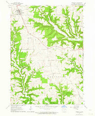 Garnavillo Iowa Historical topographic map, 1:24000 scale, 7.5 X 7.5 Minute, Year 1962