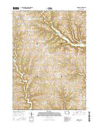Garnavillo Iowa Current topographic map, 1:24000 scale, 7.5 X 7.5 Minute, Year 2015