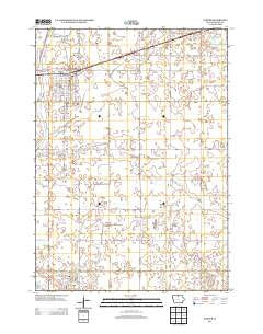 Garner Iowa Historical topographic map, 1:24000 scale, 7.5 X 7.5 Minute, Year 2013