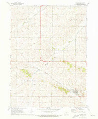 Garrison Iowa Historical topographic map, 1:24000 scale, 7.5 X 7.5 Minute, Year 1971