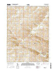 Garrison Iowa Current topographic map, 1:24000 scale, 7.5 X 7.5 Minute, Year 2015