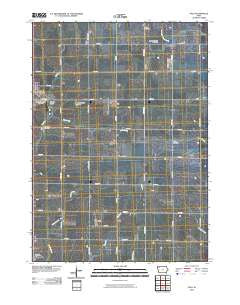 Gaza Iowa Historical topographic map, 1:24000 scale, 7.5 X 7.5 Minute, Year 2010