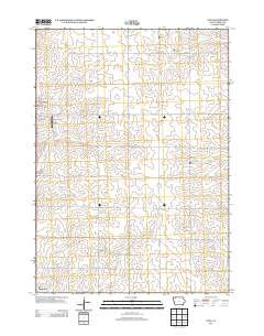 Gaza Iowa Historical topographic map, 1:24000 scale, 7.5 X 7.5 Minute, Year 2013