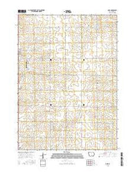 Gaza Iowa Current topographic map, 1:24000 scale, 7.5 X 7.5 Minute, Year 2015
