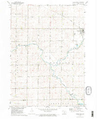 George West Iowa Historical topographic map, 1:24000 scale, 7.5 X 7.5 Minute, Year 1971