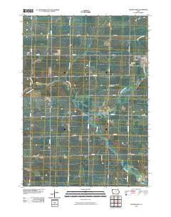 George West Iowa Historical topographic map, 1:24000 scale, 7.5 X 7.5 Minute, Year 2010