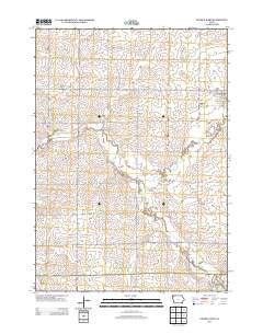 George West Iowa Historical topographic map, 1:24000 scale, 7.5 X 7.5 Minute, Year 2013