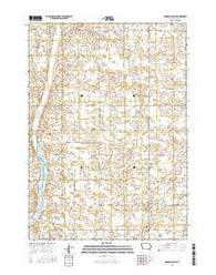 German Valley Iowa Current topographic map, 1:24000 scale, 7.5 X 7.5 Minute, Year 2015