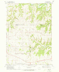 Giard Iowa Historical topographic map, 1:24000 scale, 7.5 X 7.5 Minute, Year 1971