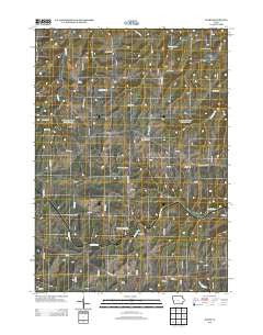 Giard Iowa Historical topographic map, 1:24000 scale, 7.5 X 7.5 Minute, Year 2013