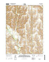 Gibson Iowa Current topographic map, 1:24000 scale, 7.5 X 7.5 Minute, Year 2015