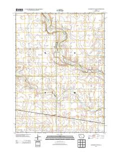 Gilmore City SW Iowa Historical topographic map, 1:24000 scale, 7.5 X 7.5 Minute, Year 2013
