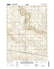 Gilmore City SW Iowa Current topographic map, 1:24000 scale, 7.5 X 7.5 Minute, Year 2015