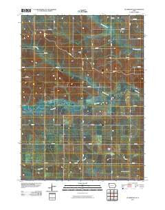 Gladbrook NE Iowa Historical topographic map, 1:24000 scale, 7.5 X 7.5 Minute, Year 2010