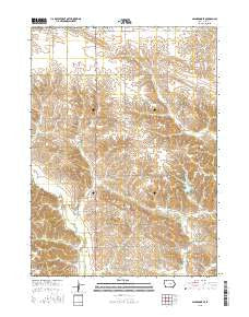 Gladbrook SE Iowa Current topographic map, 1:24000 scale, 7.5 X 7.5 Minute, Year 2015