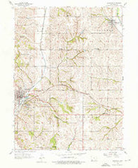 Glenwood Iowa Historical topographic map, 1:24000 scale, 7.5 X 7.5 Minute, Year 1956